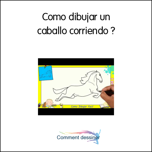 Como dibujar un caballo corriendo